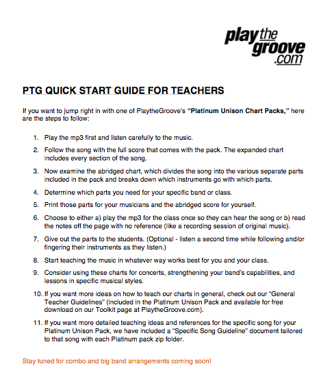 Teacher Quick Start Guide