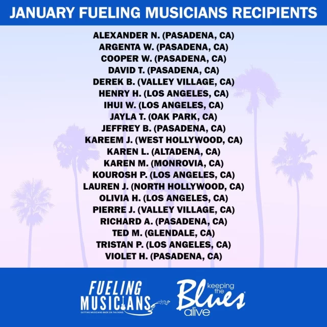 Thank you to everyone who donated to our KTBA At Sea X Sweepstakes! With your donations, we are now able to award 20 FMP grants—equivalent to $30,000—to individuals in need of support. The artists listed here are the recipients of the grants, and we look forward to continuing to showing you how your donations have positively impacted these artists!