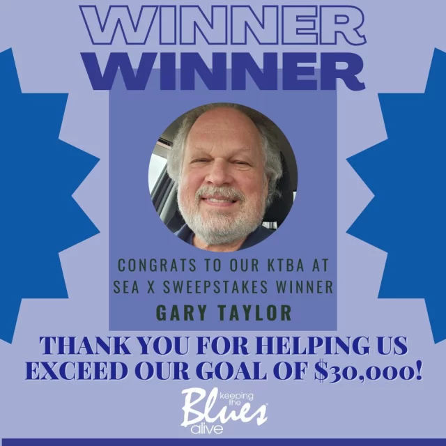 A big congrats to the winner of our KTBA At Sea X Sweepstakes Winner: Gary Taylor! Thank you to everyone who joined us in Fueling Hope for Musicians Impacted by California Wildfires. We cannot wait to share with you the massive impact your donations have made soon! 💙