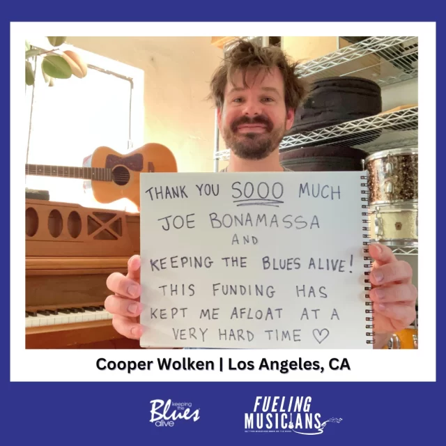 Your donations continue to make an positive impact on artists like Cooper! Use the link in our bio to help other aspiring musicians.